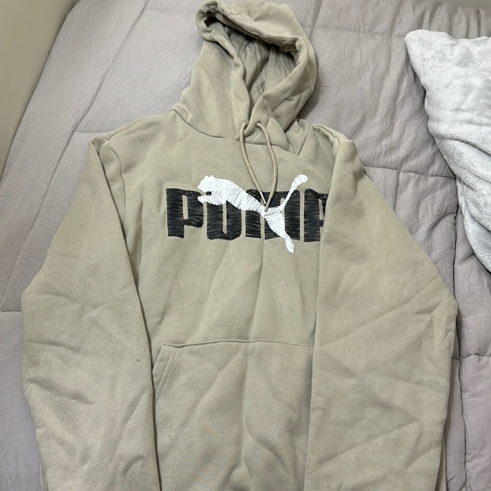 Cream color, fuzzy warm on inside.